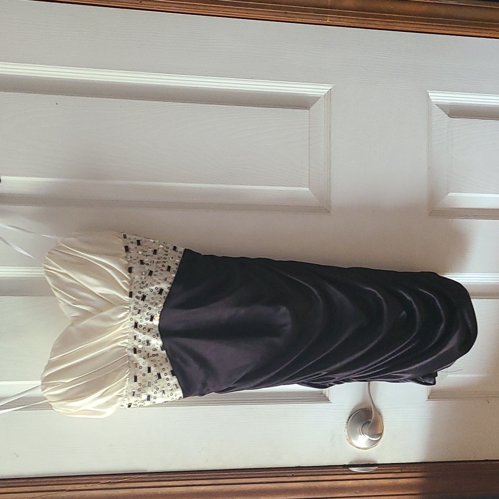 Strapless cocktail dress